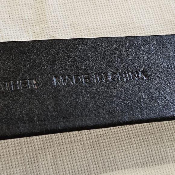 Mens ROPER black Western leather belt sz 34 - Picture 9 of 15